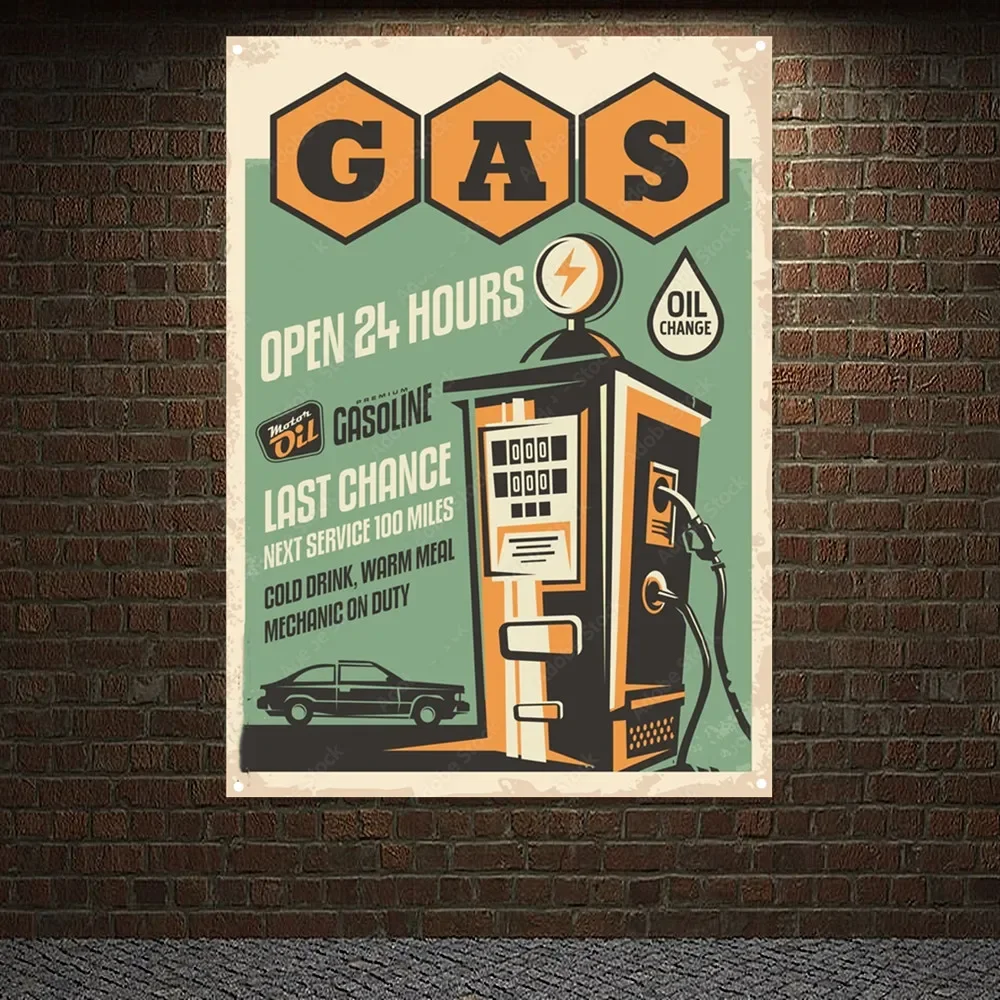 Auto Repair Shop Banners - Estación de gasolina abierta las 24