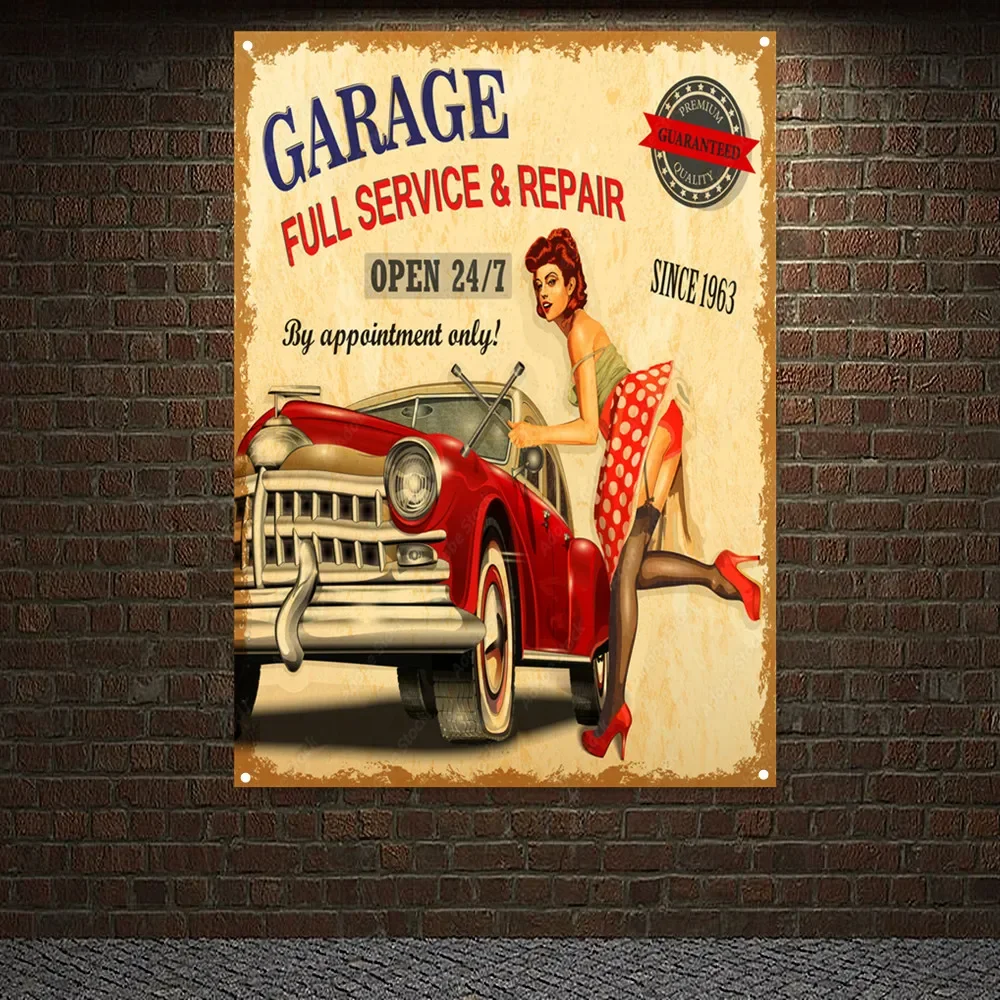 Auto Repair Shop Banners - Póster de servicio y reparación completa