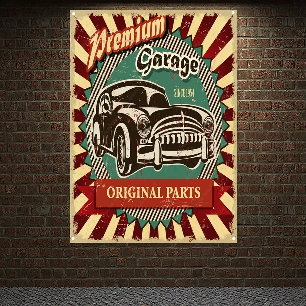 Póster Decorativo de Piezas OR - Auto Repair Shop Banners reseña y precio